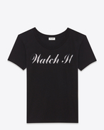 スペシャルプロジェクト「watch it」tシャツ(ブラック&グレーグラデーション / コットンジャージー)