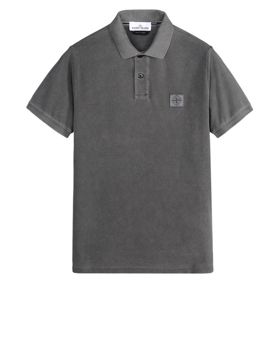 stone island grey polo shirt