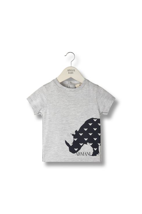 ANIMAL PRINT 100% COTTON T-SHIRT : Short-sleeve t-shirts Men by Armani - 1