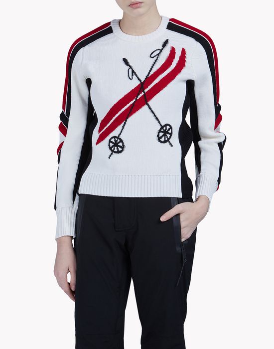 ski intarsia wool knit sweater tops & tees Woman Dsquared2