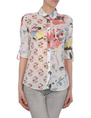 DESIGUAL - Shirt with 3/4-length sleeves