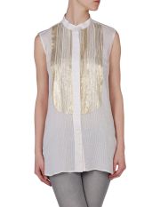 BALMAIN - Camicia senza maniche