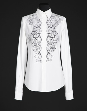Camicia in popeline stretch - Camicie maniche lunghe - Dolce&Gabbana - Estate 2014 Camicia in popeline stretch - Camicie maniche lunghe - Dolce&Gabbana - Estate 2014
