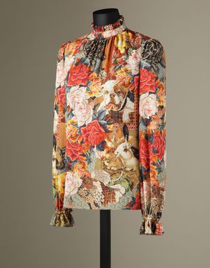 BLUSA STAMPA MEZZO PUNTO - Bluse - Dolce&Gabbana - Inverno 2015 BLUSA STAMPA MEZZO PUNTO - Bluse - Dolce&Gabbana - Inverno 2015