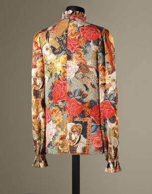 BLUSA STAMPA MEZZO PUNTO - Bluse - Dolce&Gabbana - Inverno 2015 BLUSA STAMPA MEZZO PUNTO - Bluse - Dolce&Gabbana - Inverno 2015