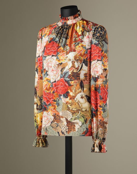 BLUSA STAMPA MEZZO PUNTO - Bluse - Dolce&Gabbana - Inverno 2015 BLUSA STAMPA MEZZO PUNTO - Bluse - Dolce&Gabbana - Inverno 2015
