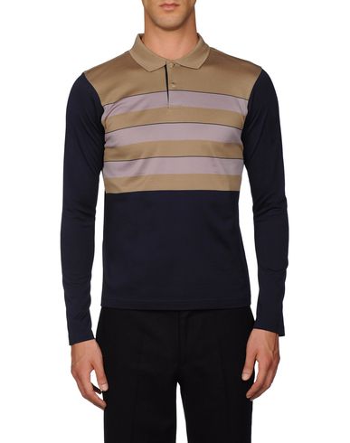 Stripe-Front Polo Shirt