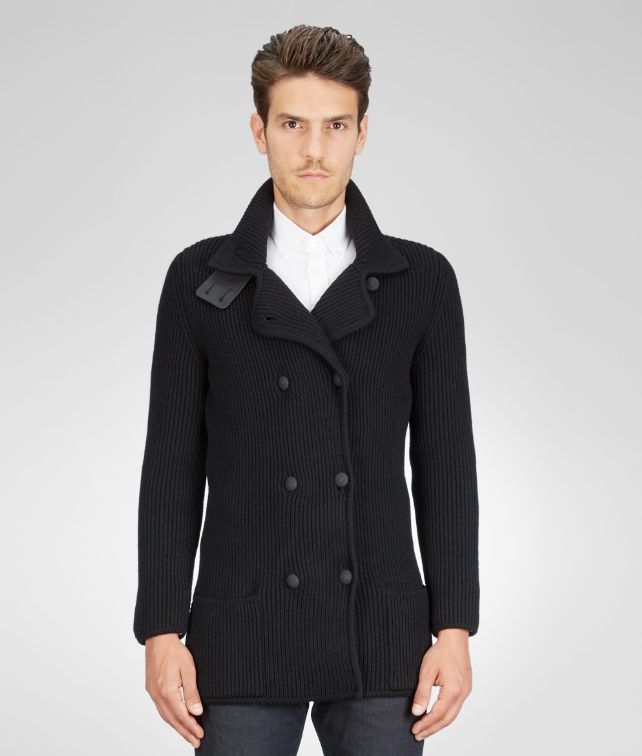 BOTTEGA VENETA Wool Nappa Detail Cardigan Tops, tees and shirts U fp