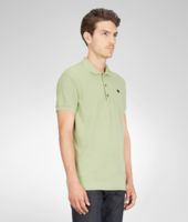 Bottega Veneta® Reseda Cotton Piquet Polo Shirt Bottega Veneta® Reseda Cotton Piquet Polo Shirt