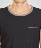 Bottega Veneta® Shadow Nero Washed Jersey Chiffon T-Shirt Bottega Veneta® Shadow Nero Washed Jersey Chiffon T-Shirt