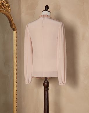 GALON LACE CHIFFON BLOUSE - Blouses - Dolce&Gabbana - Winter 2014 GALON LACE CHIFFON BLOUSE - Blouses - Dolce&Gabbana - Winter 2014
