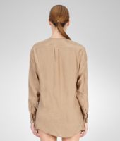 Bottega Veneta® Walnut Silk Shirt Bottega Veneta® Walnut Silk Shirt