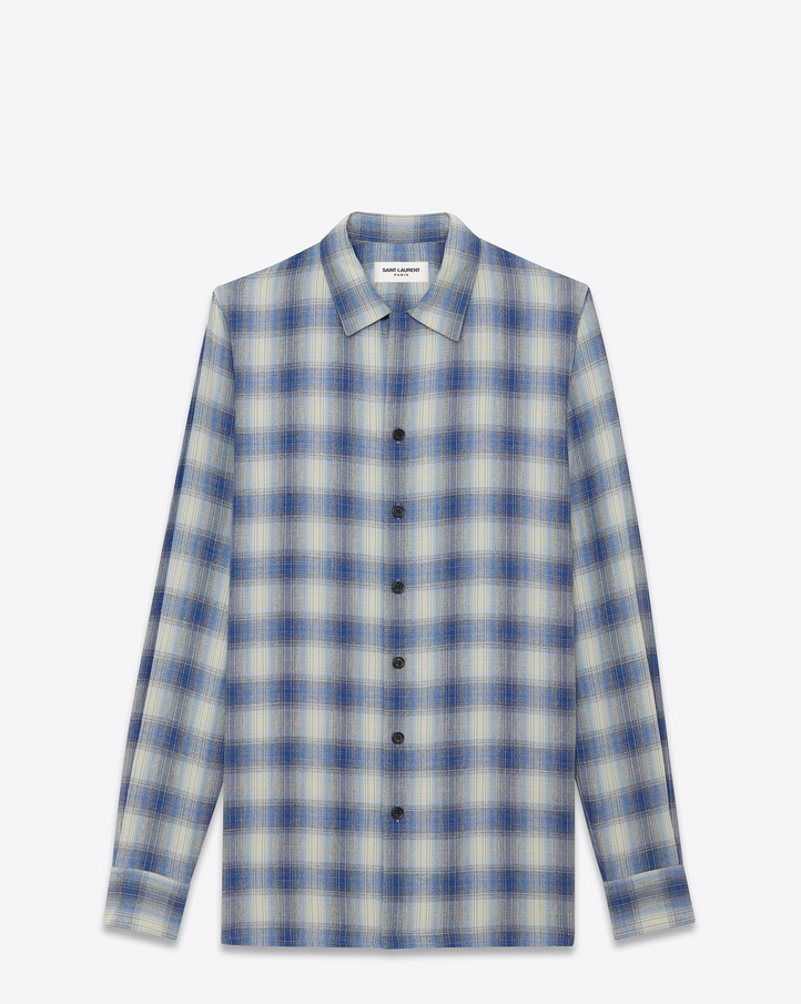 saint laurent collar shirt