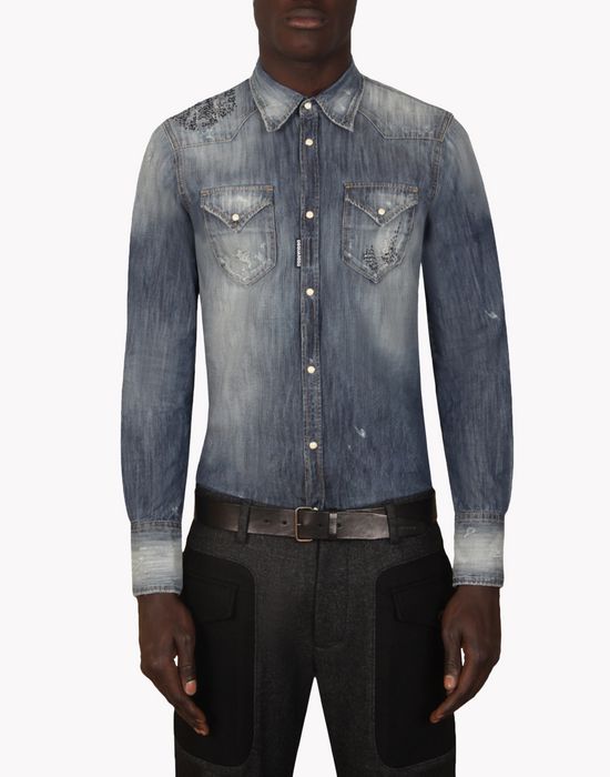 dsquared2 denim shirts