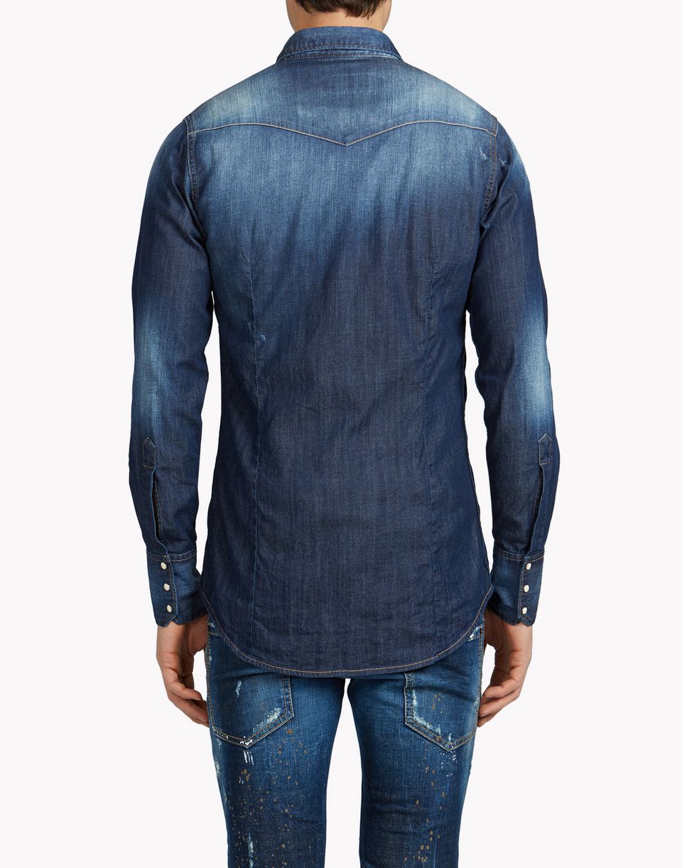 dsquared2 denim shirt mens