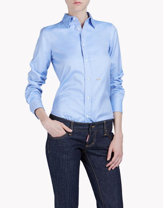 point collar shirt 衬衫 女 Dsquared2