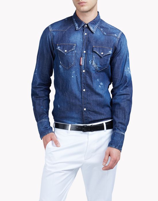 dsquared2 denim shirts