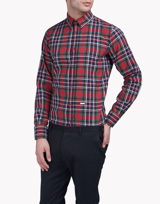 check button down shirt shirts Man Dsquared2