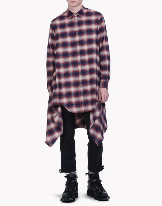 check cotton blanket shirt shirts Man Dsquared2