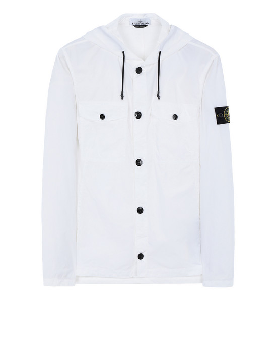 white stone island overshirt