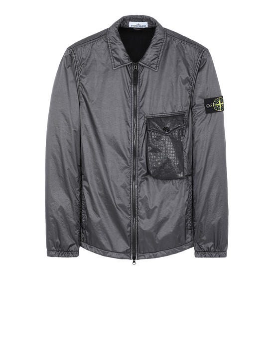 stone island lamy flock overshirt jacket