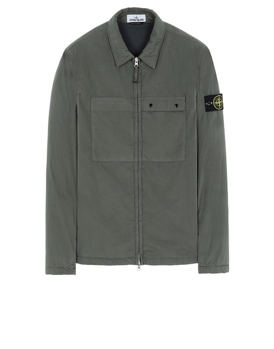 white stone island overshirt