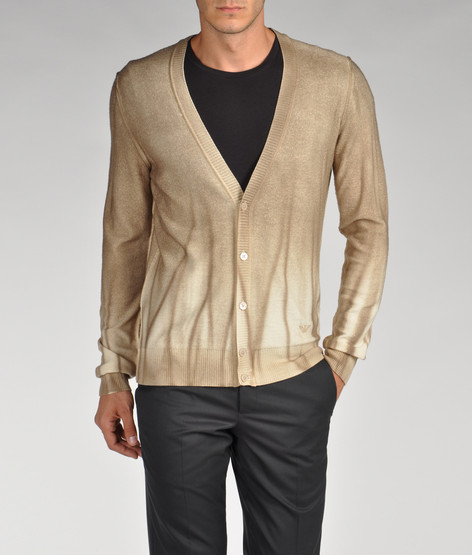 针织开衫+男士+emporio