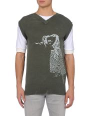 GALLIANO - Pullover mit V-Ausschnitt