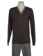 TJ TRUSSARDI JEANS - Maglia collo a v