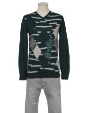 DESIGUAL - Pullover mit V-Ausschnitt