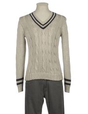 ROBERTO COLLINA - Pullover mit V-Ausschnitt