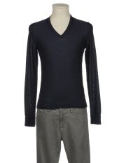 ROBERTO COLLINA - Pullover mit V-Ausschnitt
