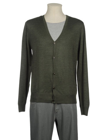 Selected Homme Green Elbow Patch Cardigan