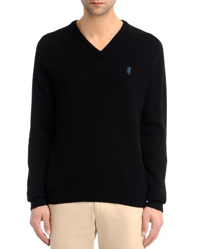 Contrast Lambswool V-Neck