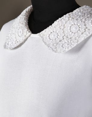MACRAMÉ LACE COLLAR TOP - Short sleeve sweaters - Dolce&Gabbana - Winter 2015 MACRAMÉ LACE COLLAR TOP - Short sleeve sweaters - Dolce&Gabbana - Winter 2015