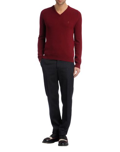 Contrast Lambswool V-Neck