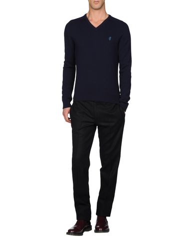 Contrast Lambswool V-Neck