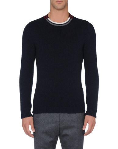 Stripe-Neck Sweater
