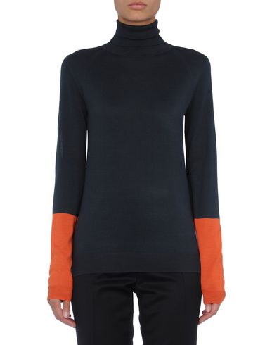 Contrast Sleeve Roll-Neck