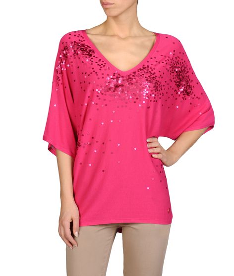 BATWING SWEATER WITH SEQUINS