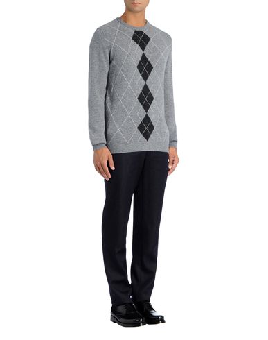 Argyle Front Fine Knit Jumper