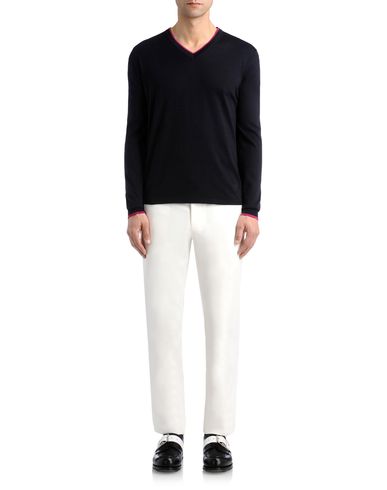Contrast V Neck Sweater