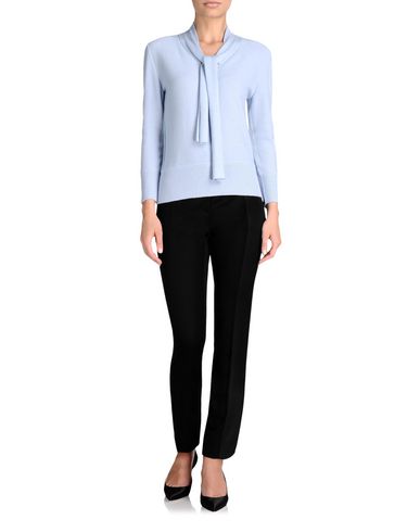 Tie Neck Cashmere Pullover