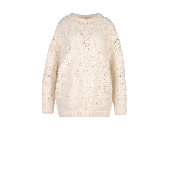 Stella McCartney, Bestickter Pullover mit Crochet-Muster