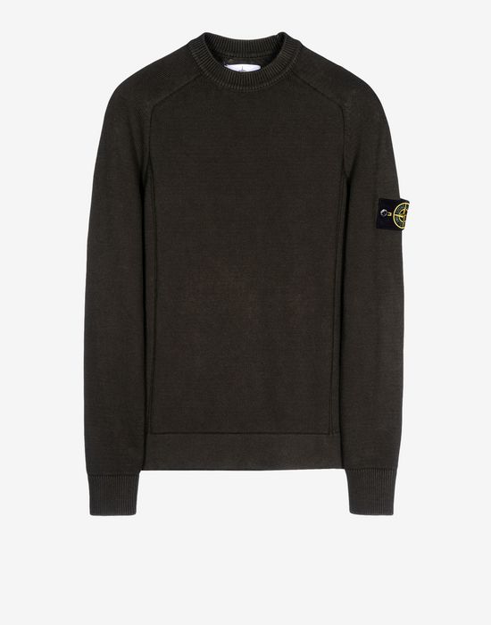 stone island jumper mens black