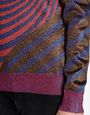 MAISON MARGIELA 10 Psychedelic 'Spiral' printed Lurex jumper