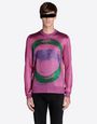 MAISON MARGIELA 10 'Lips' printed Lurex jumper
