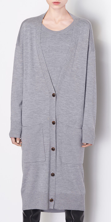balenciaga grey cardigan