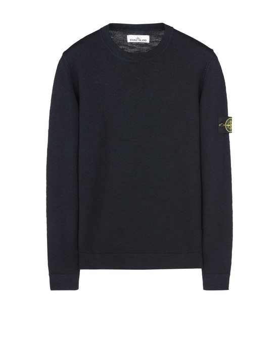 Stone Island Men's Wool Crew Neck Sweater - Green