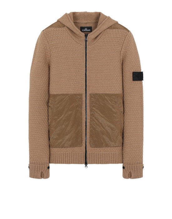 stone island brown sweater